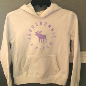 White Abercrombie kids hoodie